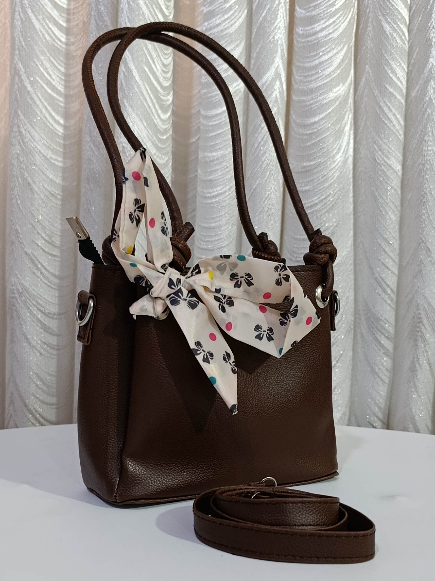 کیف سه خونه مینی اسکارف دار